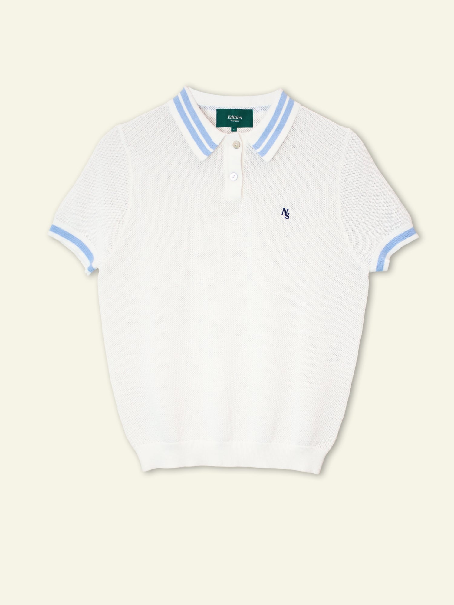 NULLUS MESH PANELD SHOULDER KNITTED POLO - メルカリ